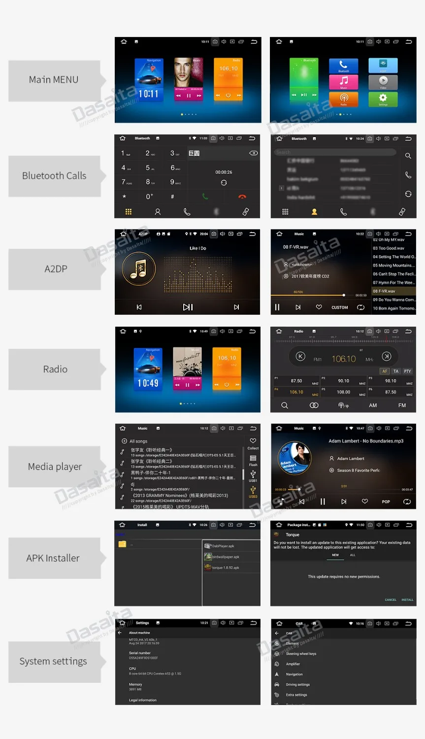 Автомобильный мультимедийный плеер 9 дюймов IPS Android 0 для Mazda 3 2006-2012 радио стерео