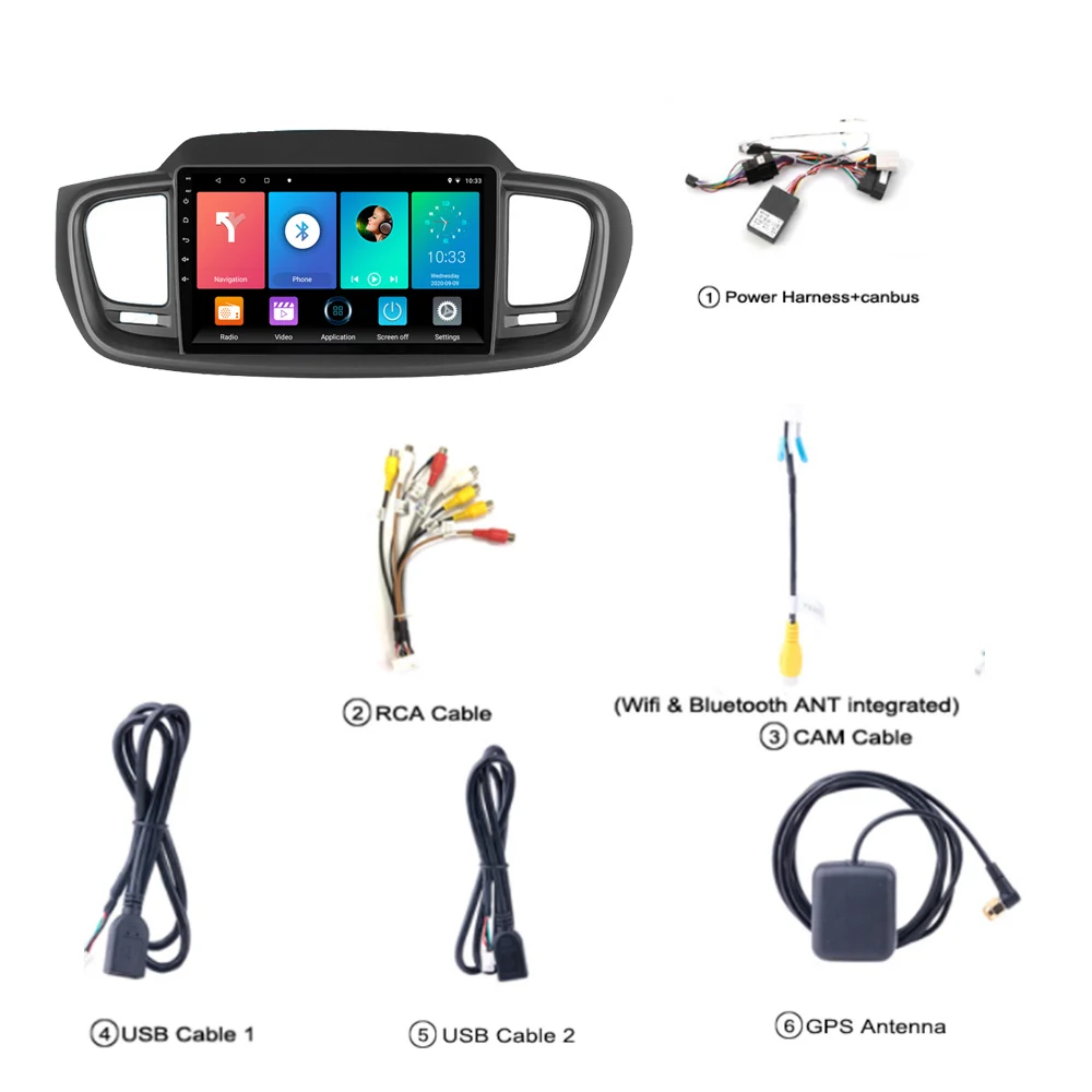 10 1 &quot2.5D Android 8 Автомобильный мультимедийный GPS плеер для KIA Sorento 2015 2016 2017 2018 2019