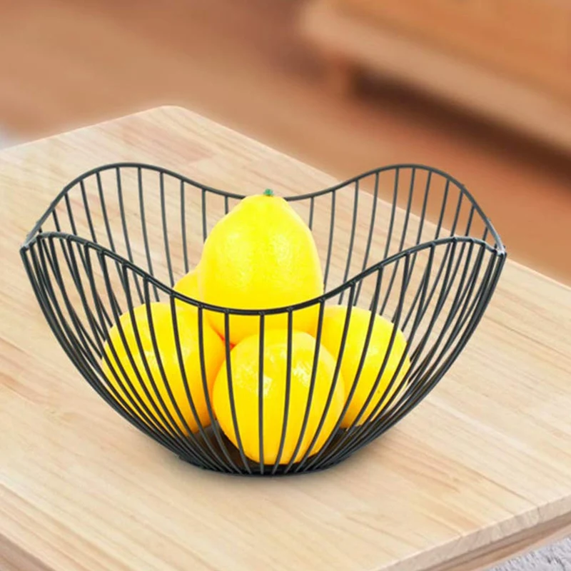 Новая металлическая проволока фруктовый контейнер миски подставка для