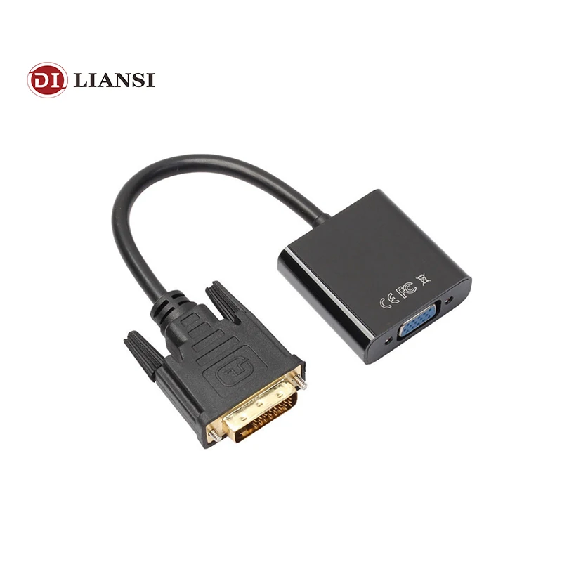 SZ WXDZ DVI 24 + 1 к VGA кабель папа женскому dvi vga конвертер d адаптера для монитора HDTV