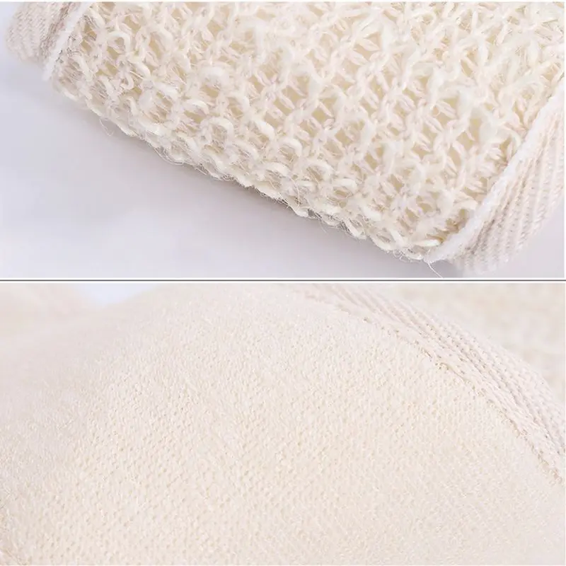 

Cotton Linen Brushes Bath Towels Rubbing Exfoliating Back Mud Peeling Body Massage Shower Flexible Scrubber Skin Clean