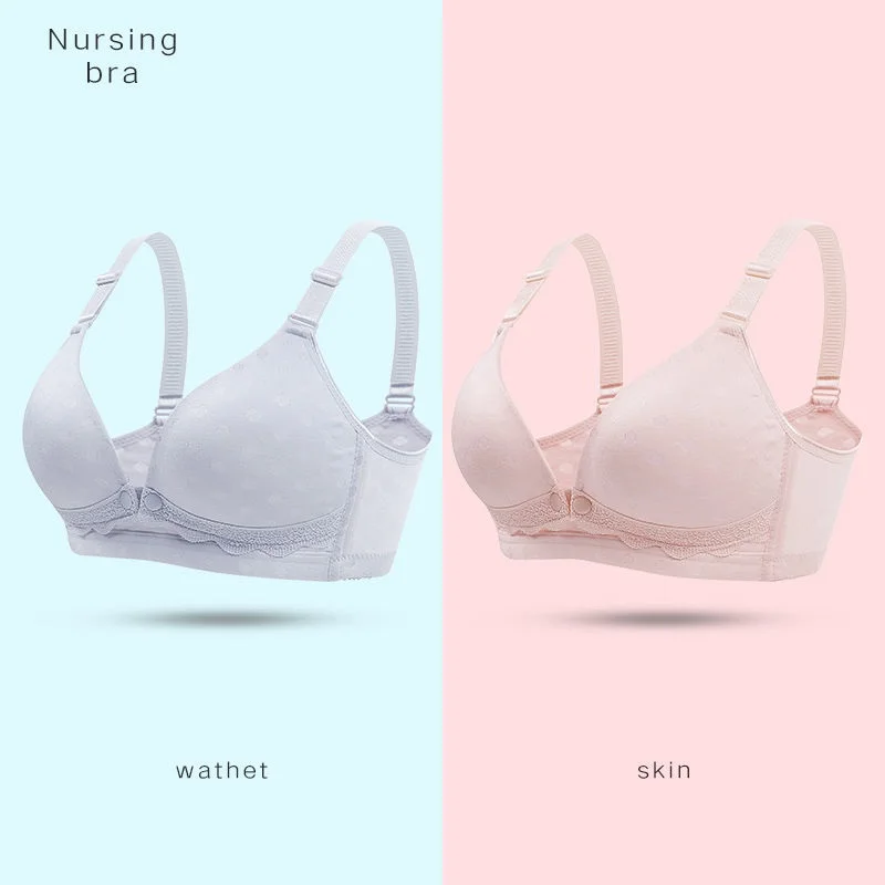 Sujetador de lactancia materna para mujer, ropa interior c&oacute;moda para amamantar, sost&eacute;n de maternidad para amamantar-4