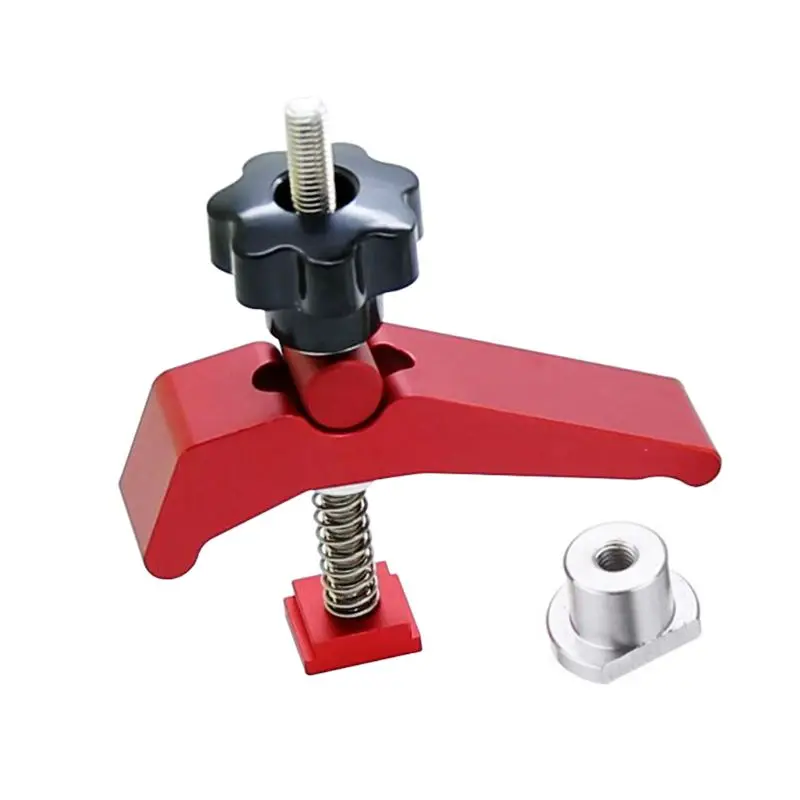 

Universal T-Track Platen Woodworking Chute Holder Miter Track Clamping Blocks