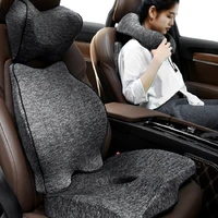 car seat cushion back and coccyx cushion memory foam anti slip universal comfortable for low back pain driver car accessories