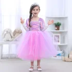 Мягкое кружевное Цветочное платье PrettyGirl, детский Свадебный костюм на день рождения, костюм для косплея, бальное платье, детское платье для выступления