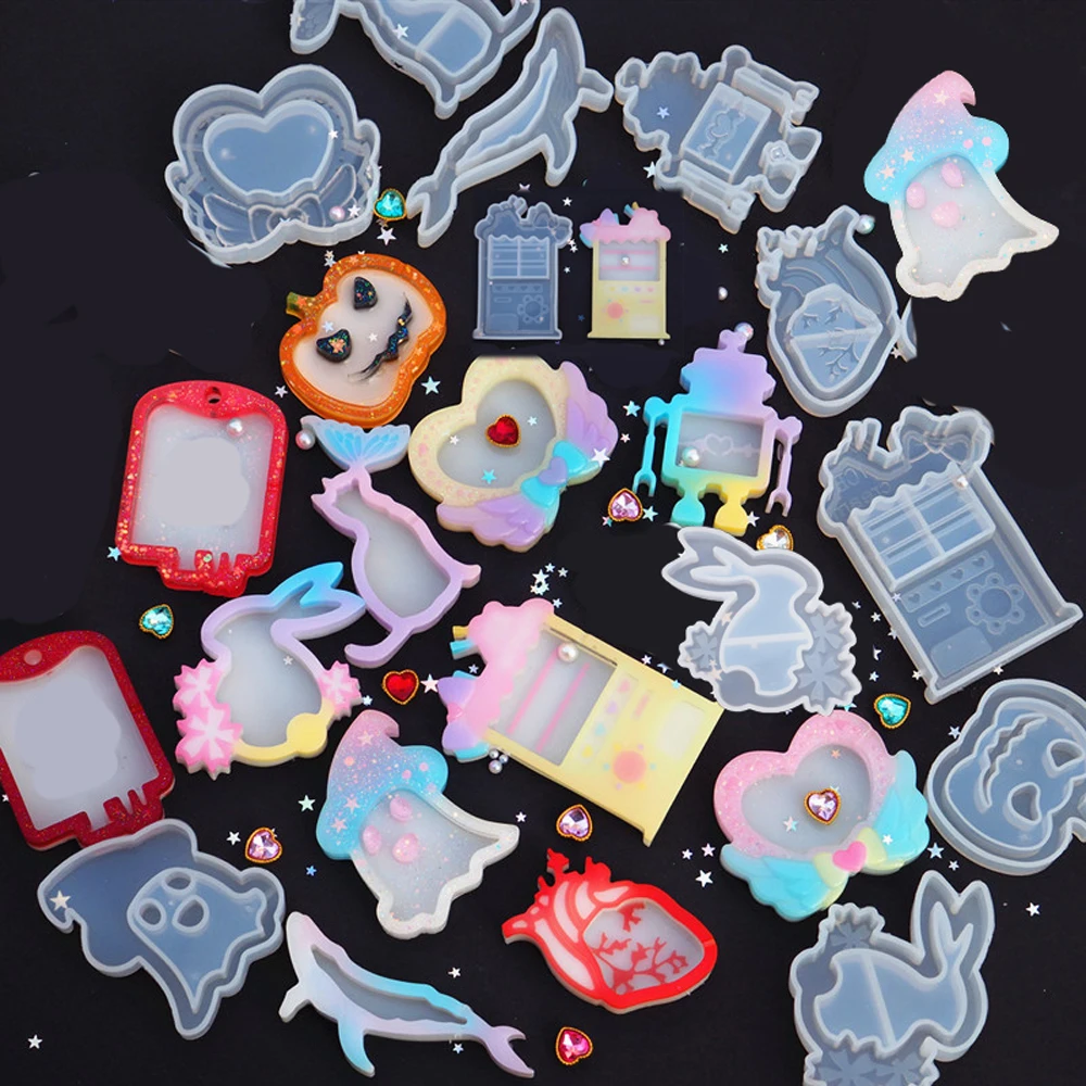 1 шт. белая силиконовая Хрустальная подвеска полимерная форма УФ эпоксидные