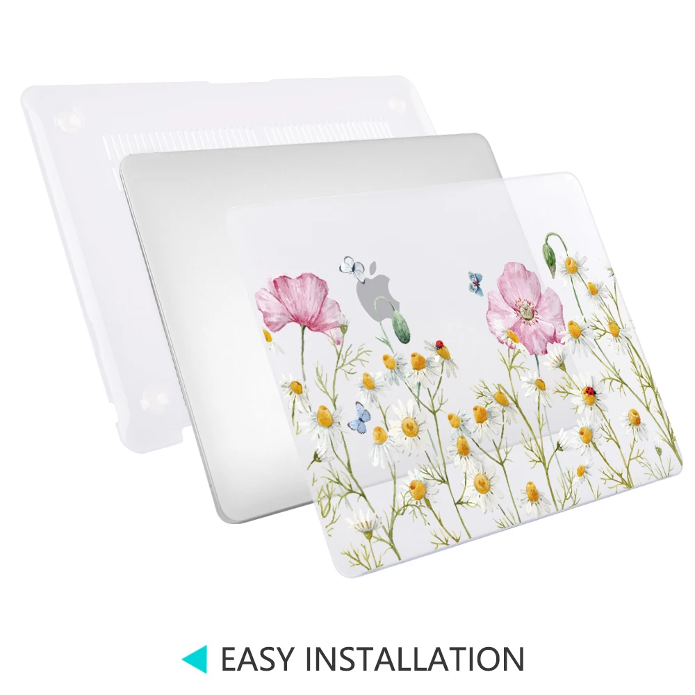 Жесткий чехол Crazy Design с цветочным рисунком жирафа для Macbook Air 13 A1932 Pro 13 Touch Bar A2159 16 дюймов чехол для ноутбука A2141
