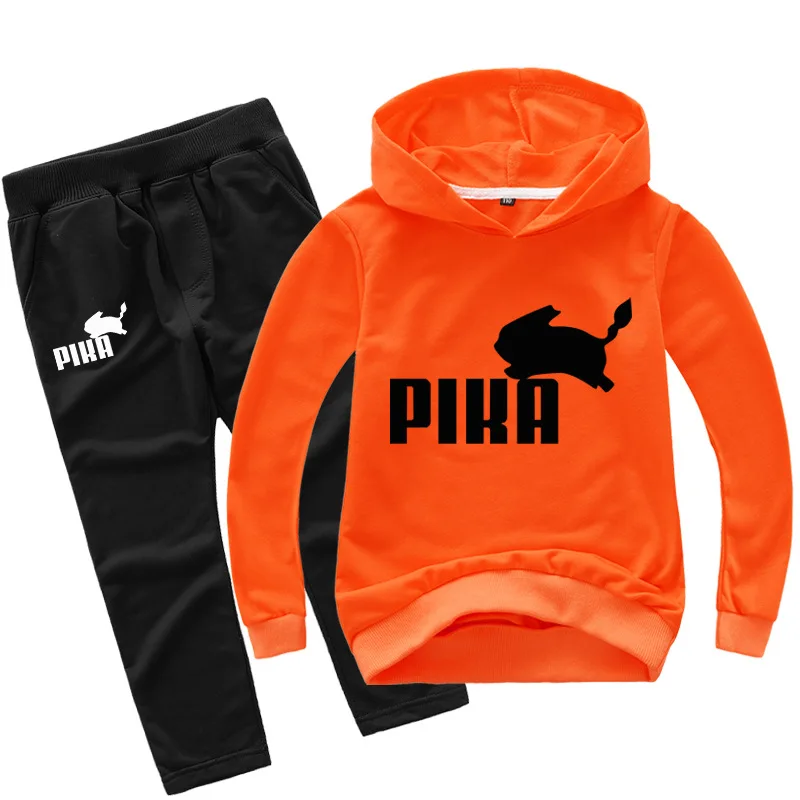 Baby Boy Clothes 3D Printed Cartoon Hoodies Kids Clothes Set Autumn Toddler Boy Girl Top+Pants100% Cotton Sweatshirt 2-16Yeas