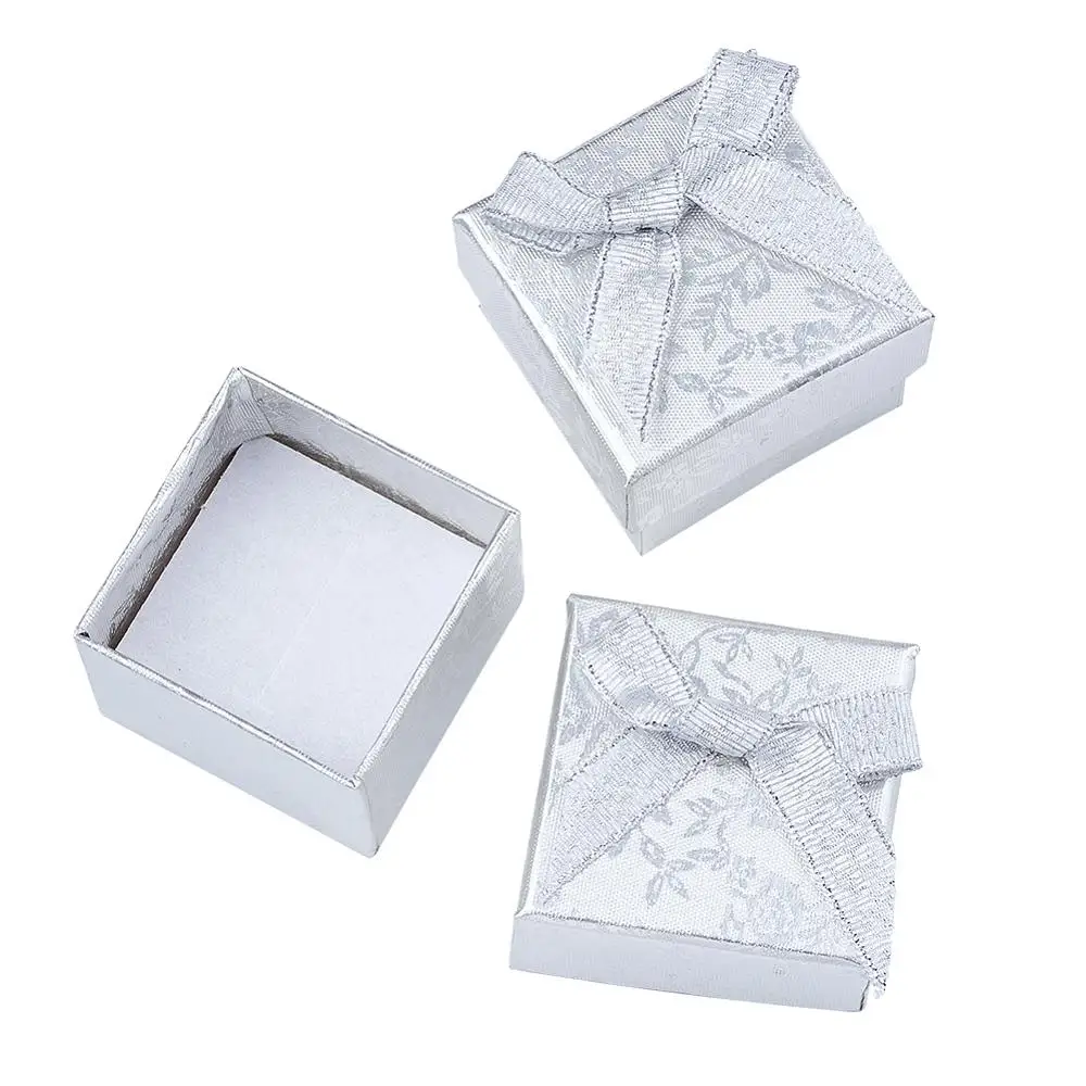 Коробки для колец и сережек квадратные картонные 24 шт. размер 43x43x32 мм | Украшения