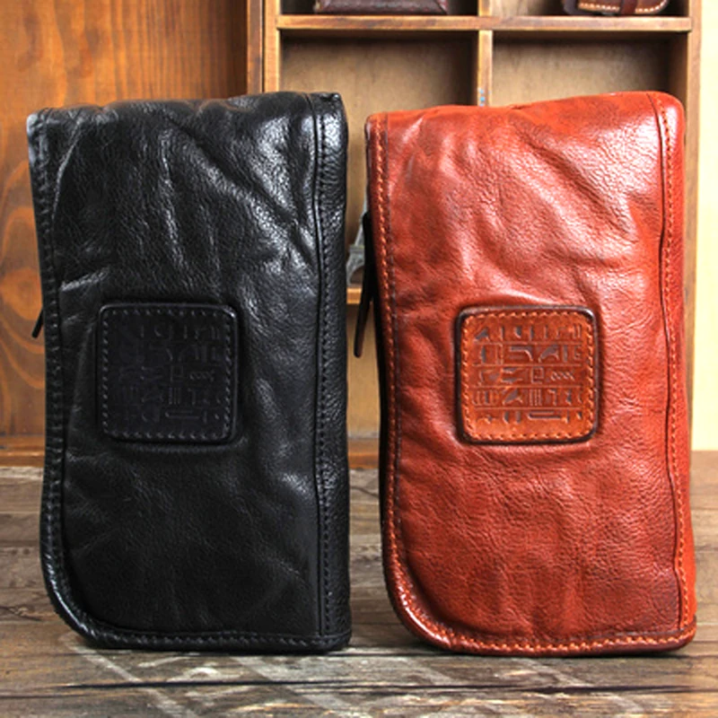 Original first layer pure leather wallet multi-card male wallet female leather clutch