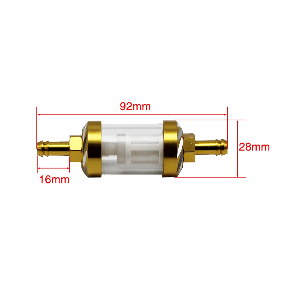 Alconstar 6 цветов 8 мм CNC мотоциклетный бензиновый топливный масляный фильтр Moto для