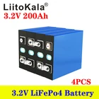 4 шт. LiitoKala 3,2 В Ач Lifepo4 аккумулятор 12 в 24 В Ач элемент литий-железо-фосфатная солнечная батарея ЕС США Россия Быстрая доставка налог