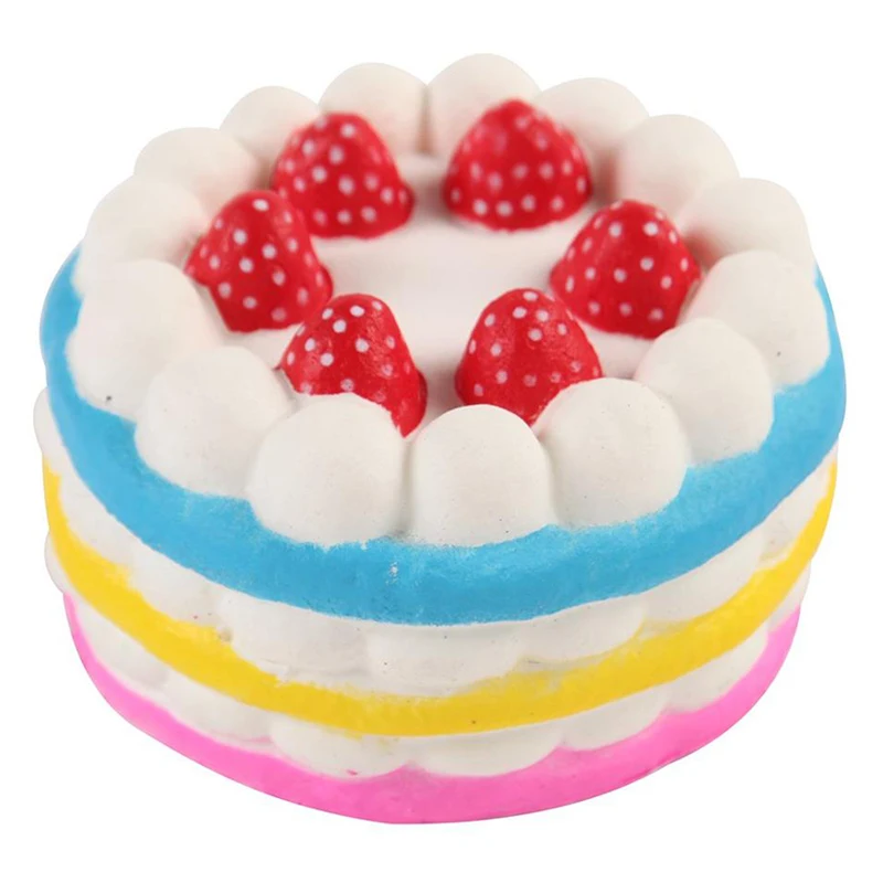 12CMx11.5CM Jumbo клубничный торт мягкий медленно растущий крем ароматическая сжимающая Игрушка снятие стресса изысканный для детей рождественские подарки 12 см x 11,5 см - Цвет: 12CMx11.5CM