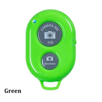 Green Камера смартфона пульт дистанционного управления затвора для беспроводной Bluetooth селфи палка монопод совместимый Android IOS iPhone Xr iPhone 8 - Цвет: Green