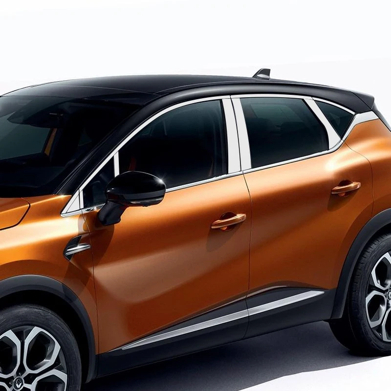 Стайлинг автомобиля полная оконная отделка для Renault Captur 2020 настоящее окно