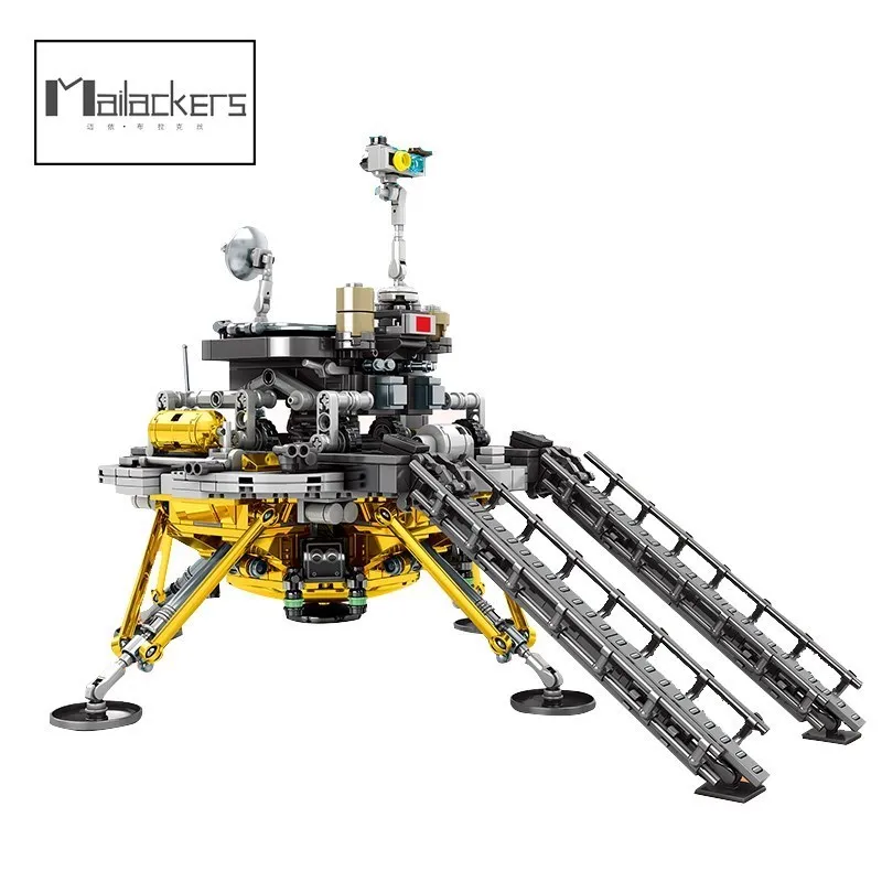 

Mailackers Building Blocks City Space China Tianwen-1 Mars Landing Patrol Vehicle Model Bricks Toys For Children Gifts