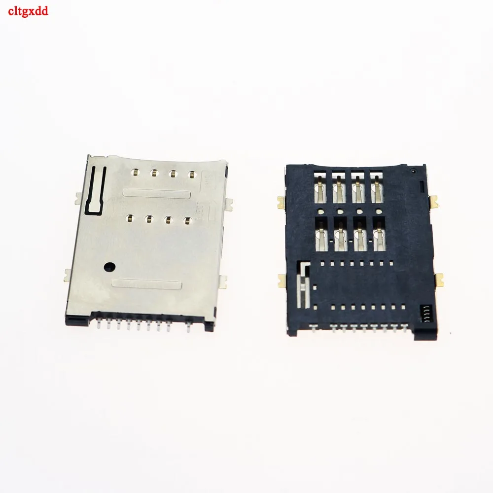 Разъем для Sim-карты 8 + 1P 9 Pin Sim держатель карт Selft Push Type планшетного ПК
