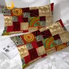 BlessLiving Ethnic Pillowcase African Animal Pillow Case Geometric Patchwork Pillow Protector Zebra Giraffe Pillowcase Cover 1