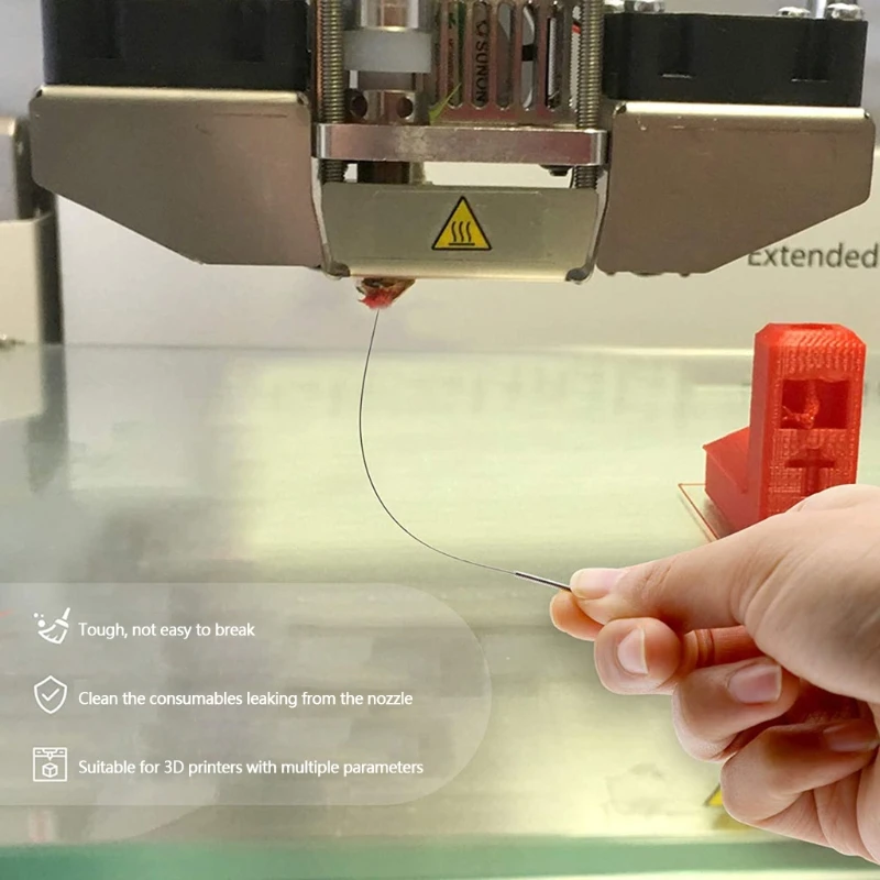 

AXYB 42Pieces 3D Printer Nozzle Cleaning Removal Tool Kit Including Cleaning Needles Knife Clean Up Kit Tweezers Scraper