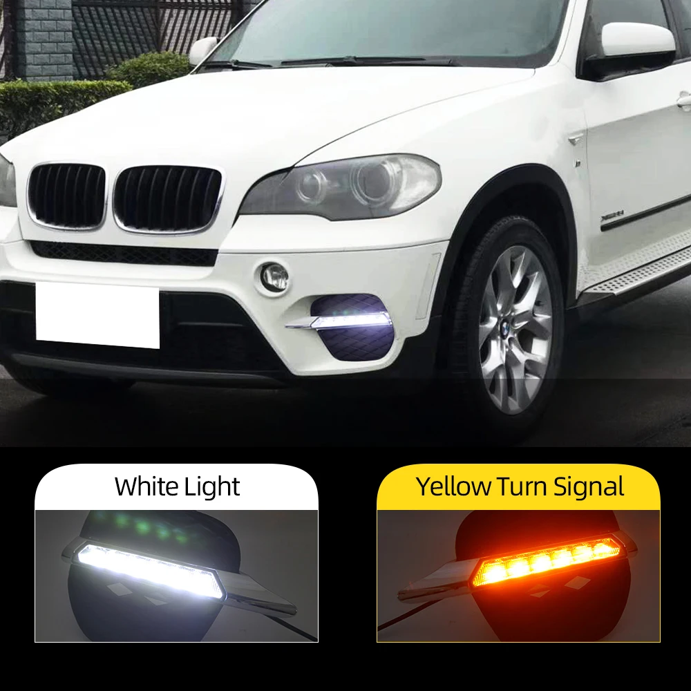 1 Набор автомобильный Стайлинг для BMW X5 E70 2011 2012 2013 светодиодный DRL Дневной