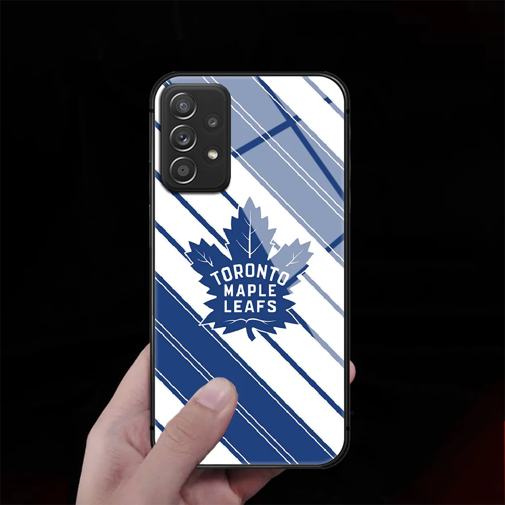 

Ice Hockey Toronto Team Tempered Glass Phone Case Cover For Samsung Galaxy A M 10 12 20E 21 31 40 50 51 52 70 71 72 S Tpu Black