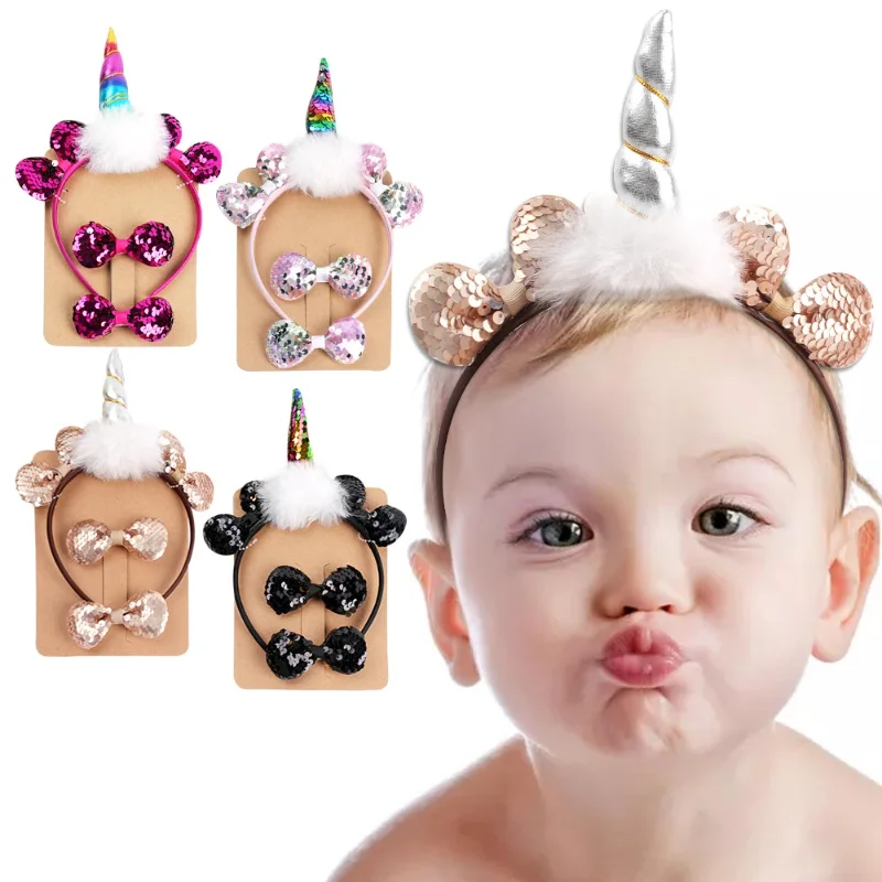 

New Baby Hairpins Headbands for Kids Baby Girls Dance Party Hair band Baby Hair Accessories Kids Headwear Princess Hair Clips