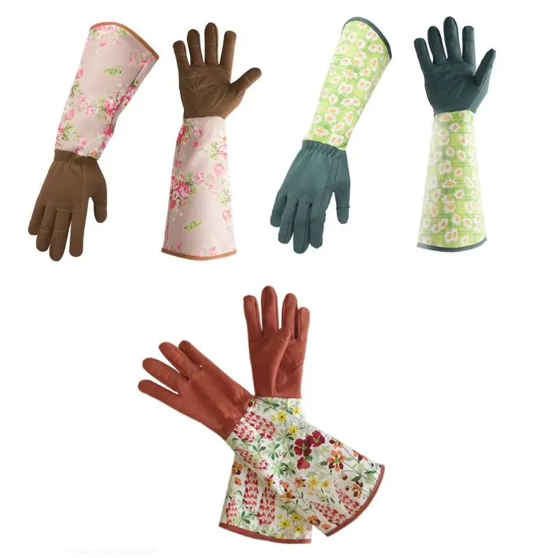 Кожаные перчатки с длинным рукавом защитой от проколов|Наборы для полива| |