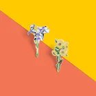 Модная эмалированная брошь с мультяшным изображением радужной оболочки, Антибликовая брошь с изображением радужной оболочки Ван Гога в рюкзаке, брошь с изображением подсолнуха Ван Гога