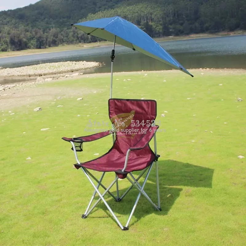 구매 30% 야외 레저 낚시 의자 휴대용 접이식 양산 비치 의자, 여행 캠핑 의자 우산 가구 의자