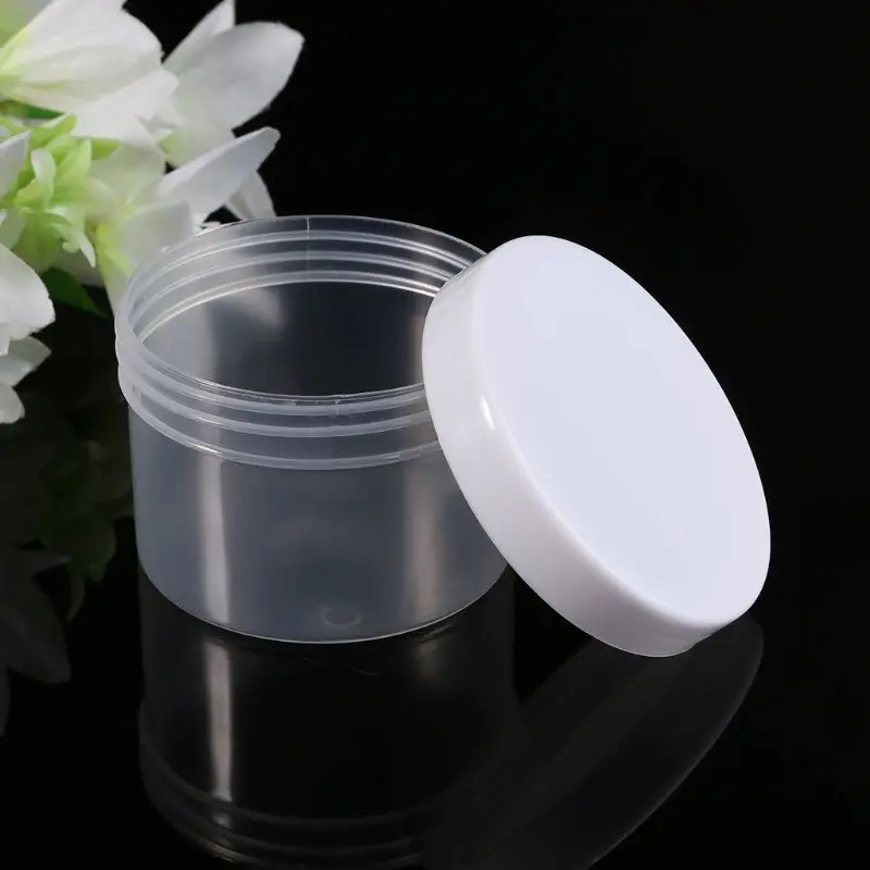 Пустой контейнер 150 мл с винтовой крышкой прозрачный органайзер для слайма