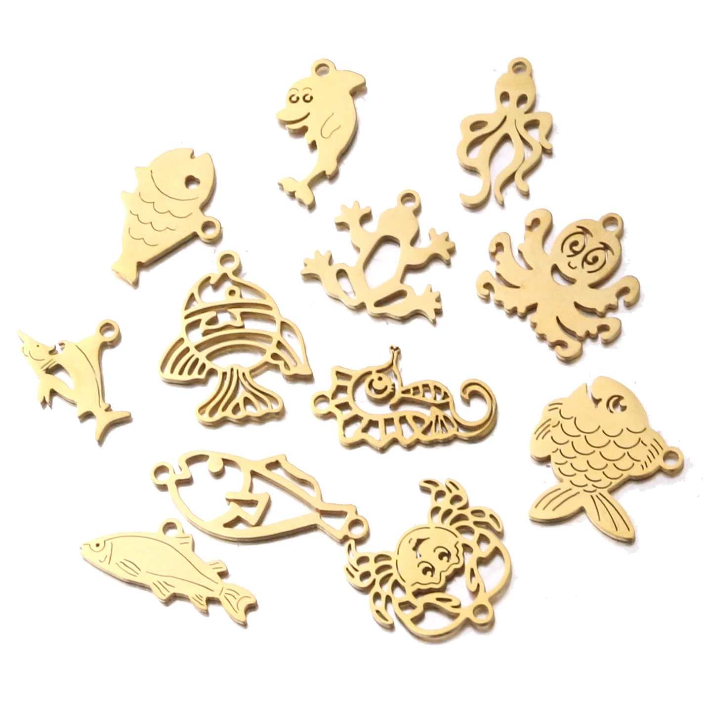 Бусины-шармы сделай сам из нержавеющей стали для браслета 5 шт./лот | Украшения и