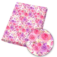 polyester cotton fabric sewing fabric dress making floral girl printed sheets handmade masks diy crafts supplies 45145cm 1pc