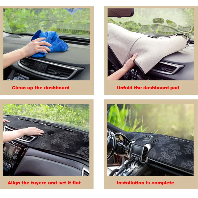 

TOMMIA For Skoda Octavia 15-17 Dashboard Pad Cover Dash Mat Anti-Sun Velvet Instrument