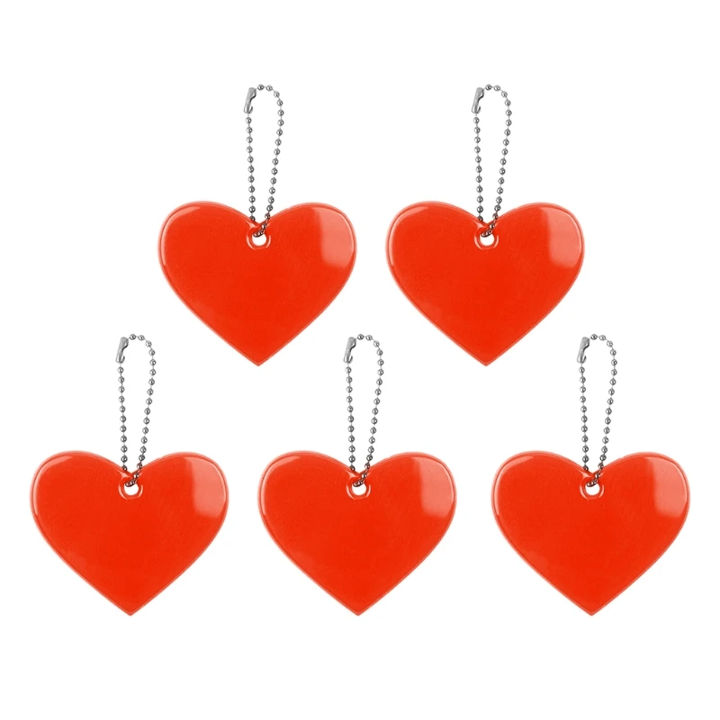 

5Pcs Customized logo Soft PVC Reflective Keychains Charm Bag Pendant Accessories reflective Keyrings For Road Safety Use