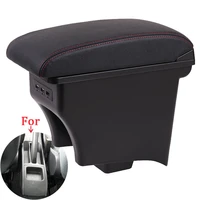 for volkswagen polo armrest retrofit interior parts for vw polo ameo car armrest box storage box car accessories usb led
