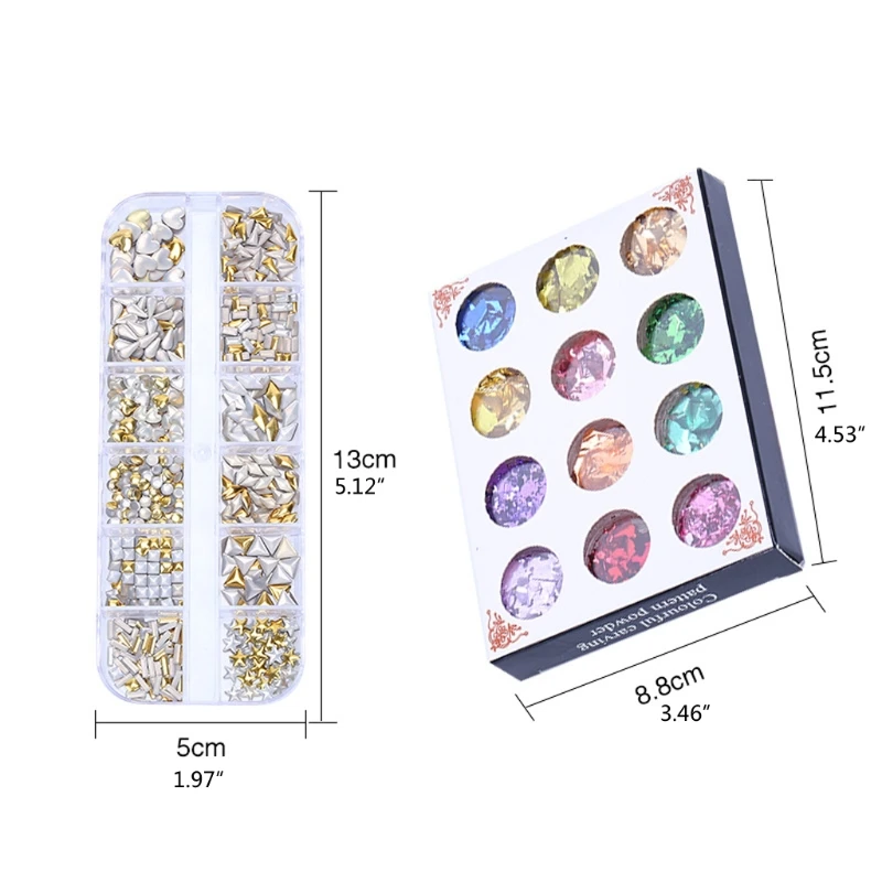 

13MC Large Pack DIY Mixed Flatback Crystals Metallic Gold Foil Resin Flakes Gold Leaf Gilding Epoxy Resin Fillings Art Crafts