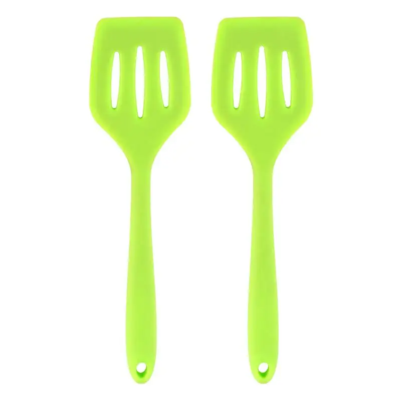 2PCS Silicone Cooking Spatula Slotted Turner Nonstick ​Heat Resistant Shovel Kitchen Utensil (Random Color)​ | Дом и сад