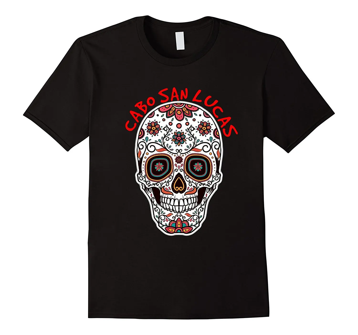 

Fashion Cabo San Lucas Sugar Skull Souvenir Mens T-Shirt. Summer Cotton O-Neck Short Sleeve Unisex T Shirt New S-3XL