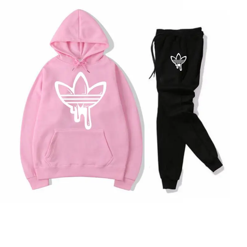 2019 новый комплект из двух предметов модные толстовки с капюшоном спортивная