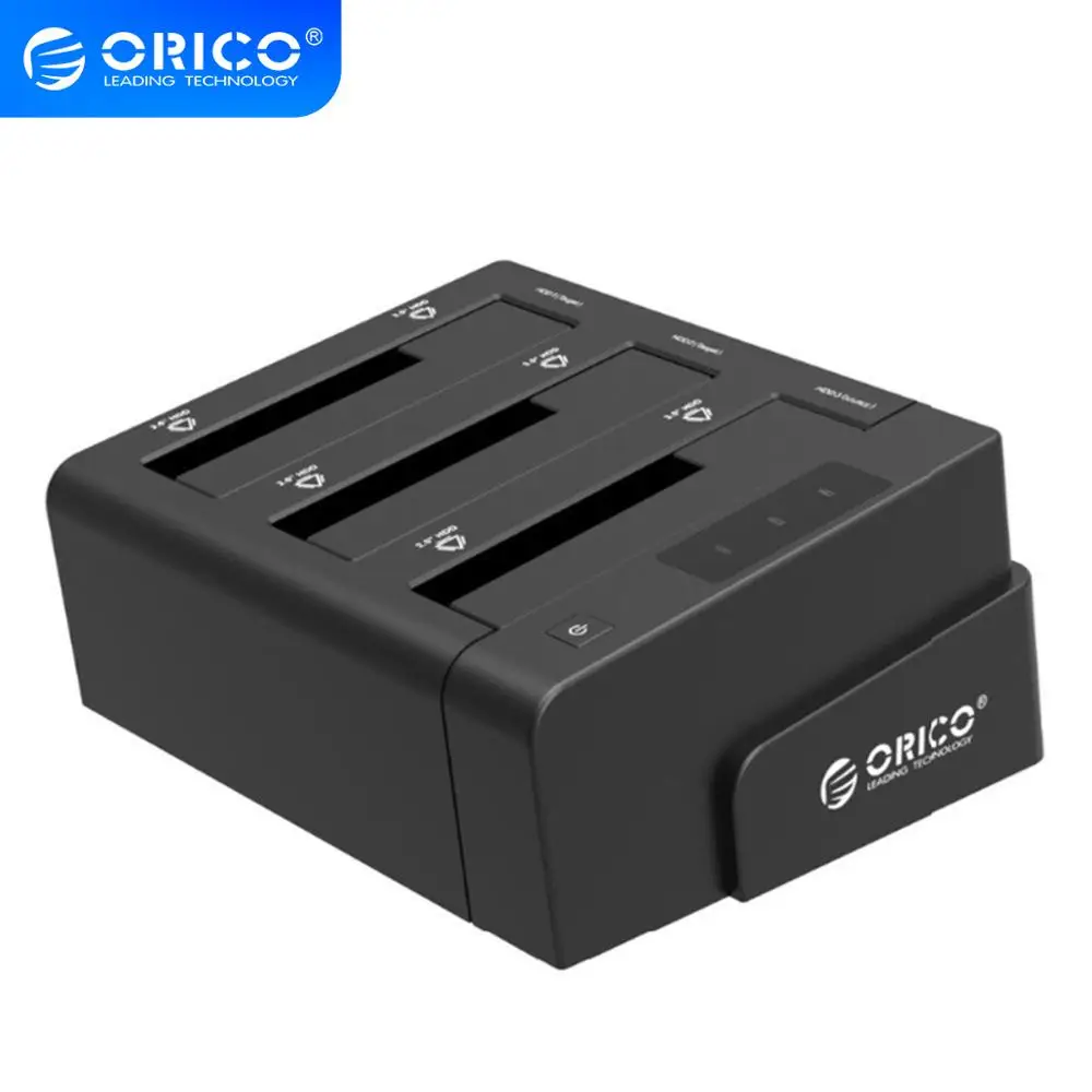 ORICO USB 3.0 to SATA 3 Bay External HDD Docking Station for 2.5 3.5 inch SSD With bay Clone Function 8TB*3 Support | Компьютеры и