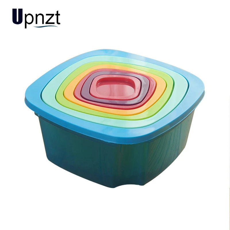 Пищевой контейнер 7 шт./компл. пластиковый бэнто для сохранения свежести