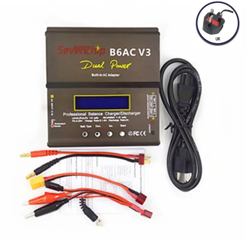 

US/EU/UK/AU/JP Plug 80W B6AC V3 Smart Balance Charger for RC Aircraft Model