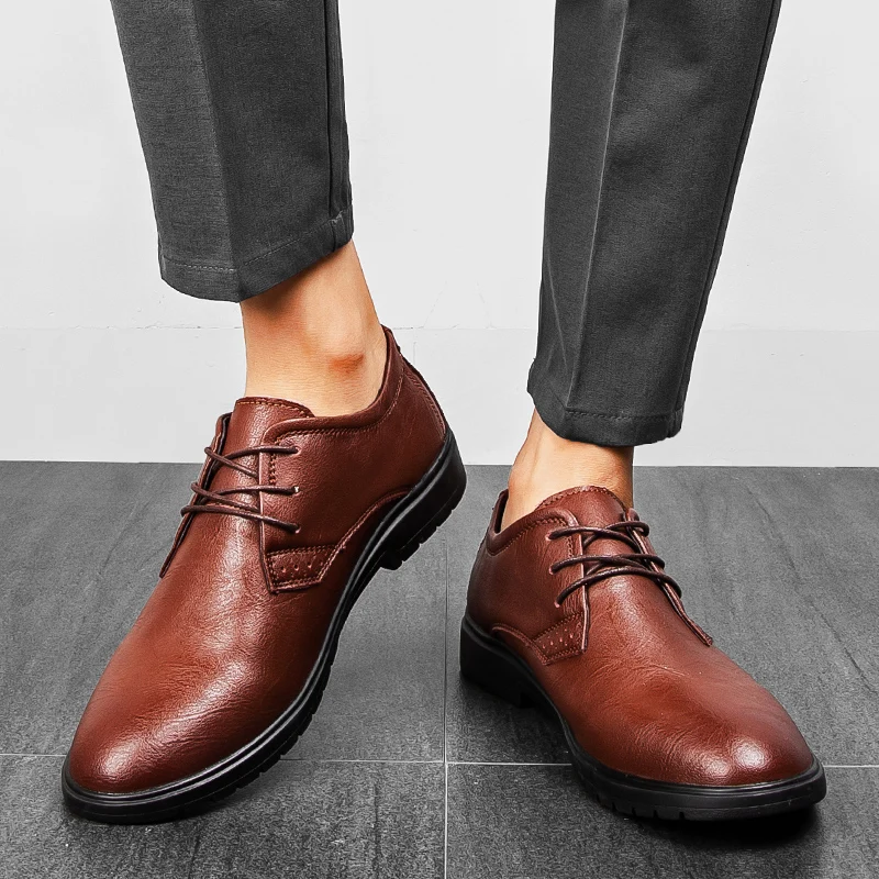 

designer Casual shoes Flat Walking mens designer shoes cowhide leather lace up Shoes Oxford casual shoes Chaussures