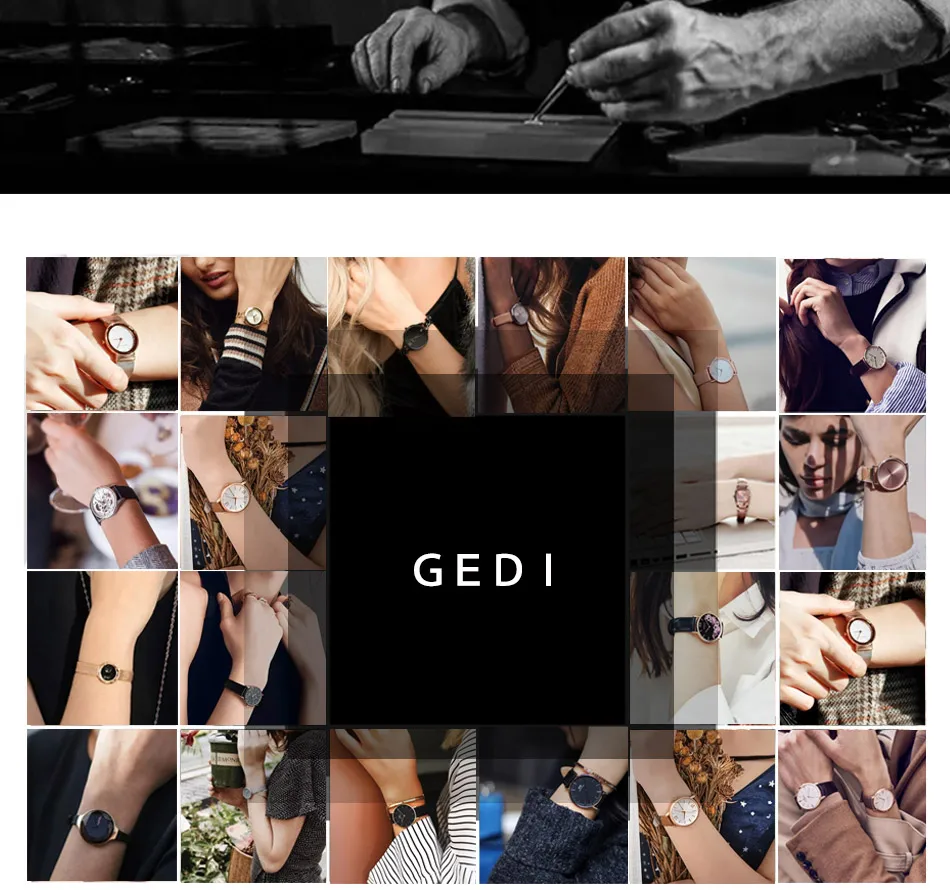 GEDI брендовые модные звездное небо часы для женщин розовое золото кварцевые часы Элегантные женские Бизнес наручные часы Relogio Feminino reloj mujer