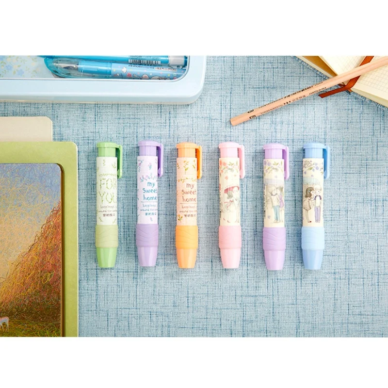 3 шт./лот креативный кавайный ластик резиновый автоматический многоцветный милый