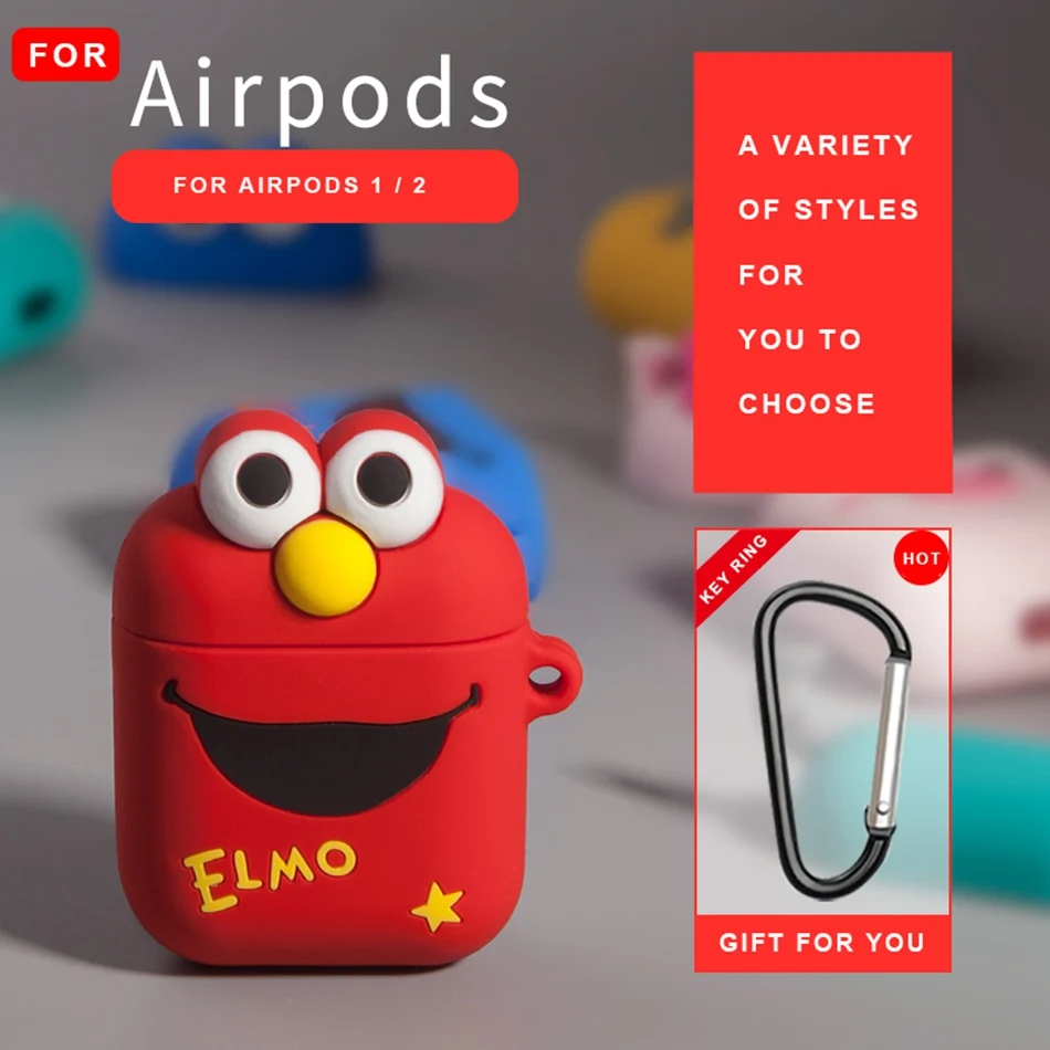 19W Для Airpods 2 Чехол с мультяшным картофелем чехол для наушников для Airpods чехол s силиконовый медведь беспроводной чехол для наушников для Earpods чехол для наушников - Цвет: 19W
