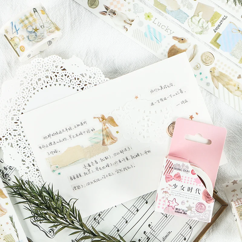 Девушка руководство жизнь пуля журнал васи лента набор клейкая DIY Скрапбукинг