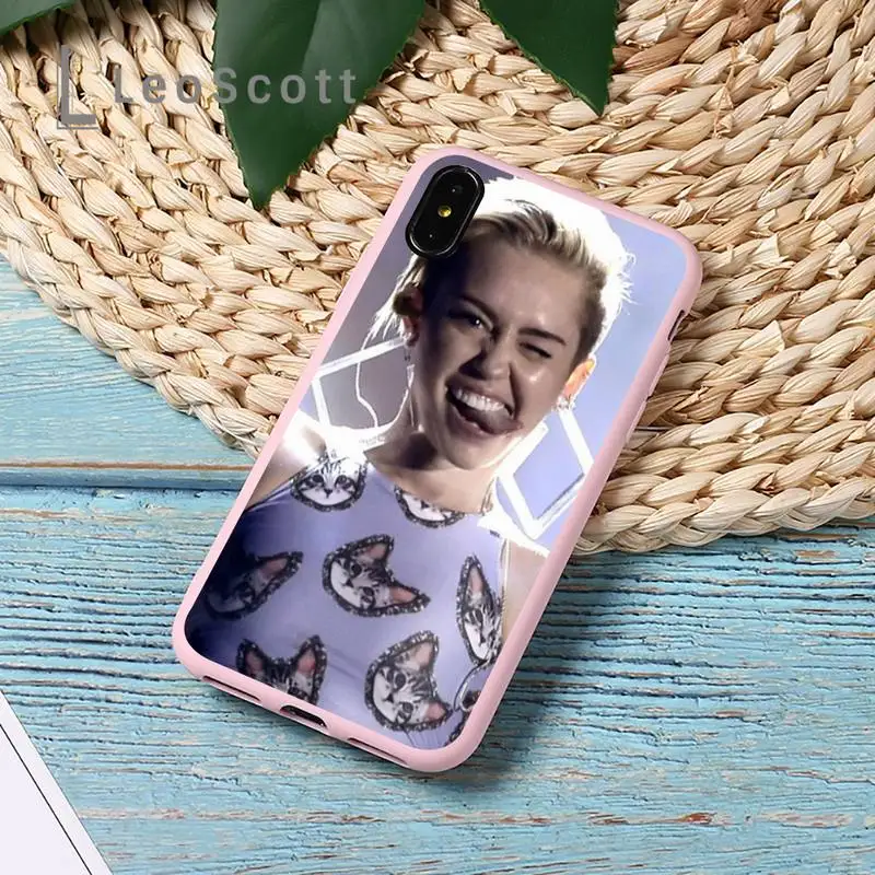 

American singer Miley Cyrus Phone Case Candy Color for iPhone 11 12 mini pro XS MAX 8 7 6 6S Plus X 5S SE 2020 XR funda cover