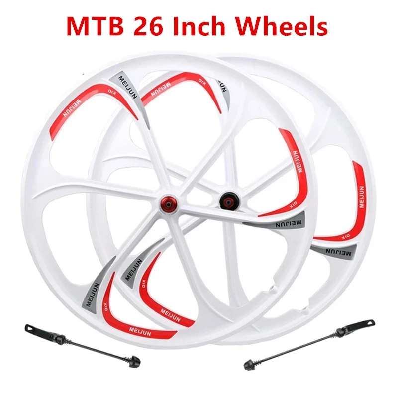 Колесо для горного велосипеда колеса 26 дюймов из магниевого сплава 6 спиц