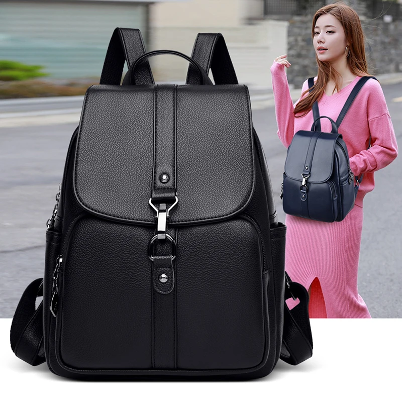 

Women's Bag New New Fashion High Quality Female Versatile Shoulder Backpack Feeling Foreign Leisure Girl's Backpack For Women